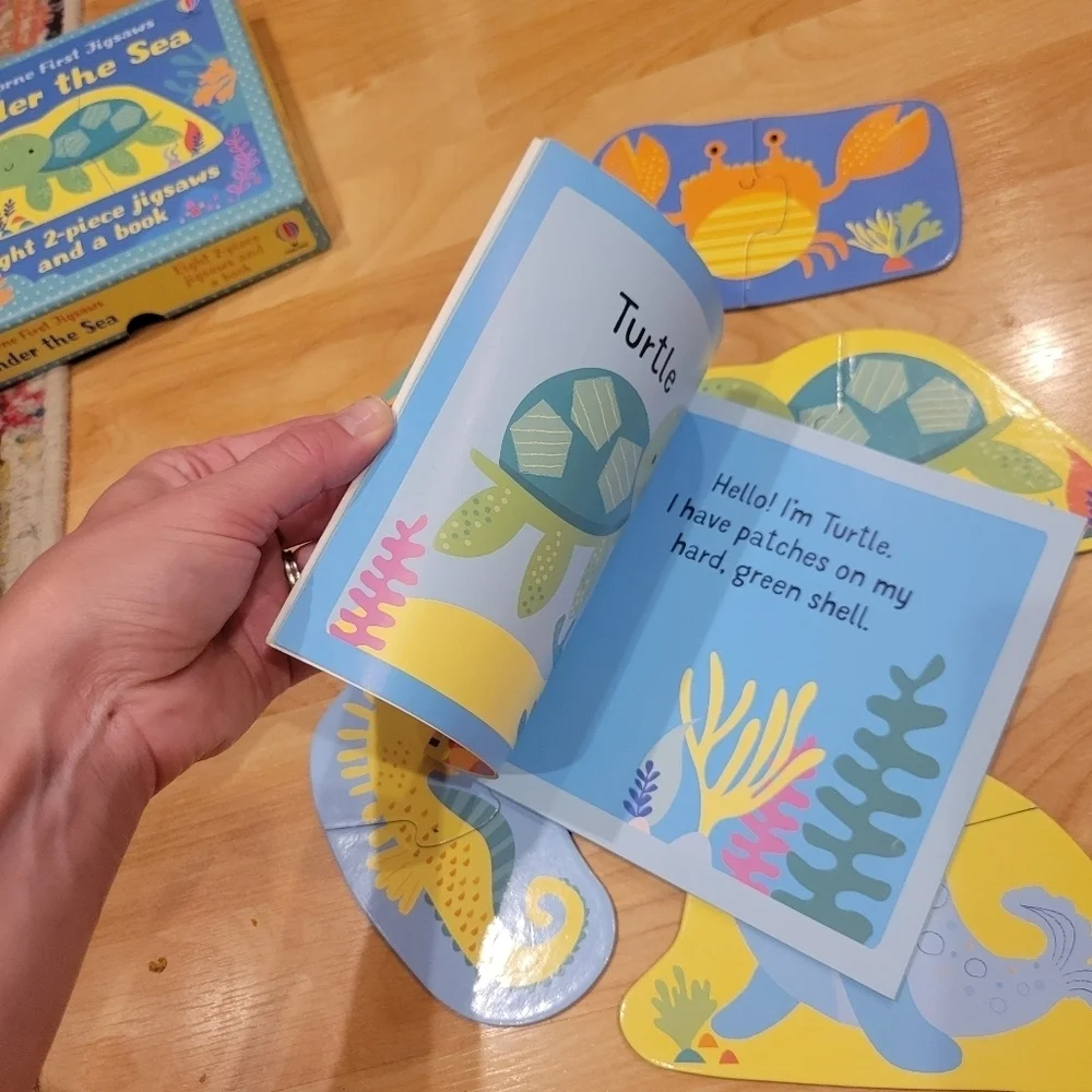Usborne First Jigsaws Under The Sea 8 Jigsaws And Book Box Set